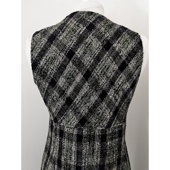 W By Worth Wool Plaid Dress Pockets NEW size 8 Full Zipper Academia Preppy Lined - Picture 10 of 14